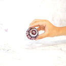 【ぐい呑】菊七宝 -kiku shippo- (赤)｜切子