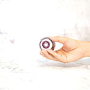 【ぐい呑】菊七宝 -kiku shippo- (赤)｜切子