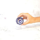 【ぐい呑】菊七宝 -kiku shippo- (青)｜切子