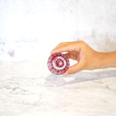 【ぐい呑】菊七宝 -kiku shippo- (金赤)｜切子