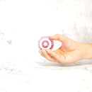 【ぐい呑】菊七宝 -kiku shippo- (金赤)｜切子