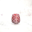 【グラス】ienomi 菊七宝 -kiku shippo- (赤)｜切子