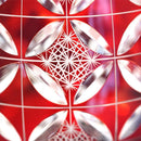 【グラス】ienomi 菊七宝 -kiku shippo- (赤)｜切子