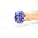 【グラス】ienomi 菊七宝 -kiku shippo- (青)｜切子