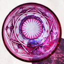 【グラス】冷酒グラス 銀湾の花-ginwan no hana- 金赤(ピンク) | 切子