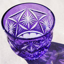 【グラス】冷酒グラス 銀湾の花-ginwan no hana- 金紫 | 切子