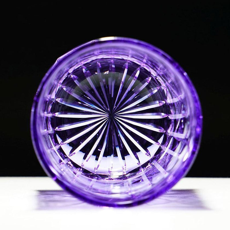 【ロックグラス】銀湾の花-ginwan no hana- 金紫 | 切子