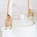 【美濃焼】晋山窯ヤマツ ティーポット＆ミニカップ 3点セット Voyage ブランネージュ