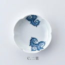 【お皿6枚セット】輪花小皿 (6柄) 葉唐草 | 三川内焼 | 平戸松山窯