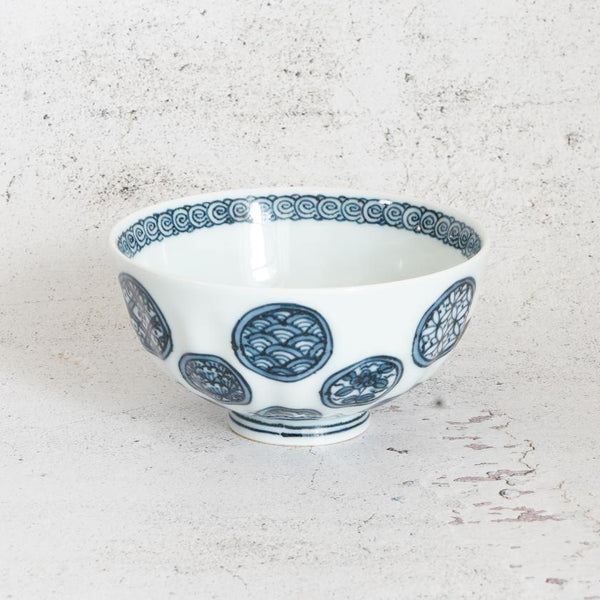 【茶碗】丸紋地紋 (M) | 三川内焼 | 平戸松山窯