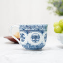 【マグカップ】一方押し 丸紋花絵 | 三川内焼 | 平戸松山窯