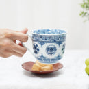 【マグカップ】一方押し 丸紋花絵 | 三川内焼 | 平戸松山窯