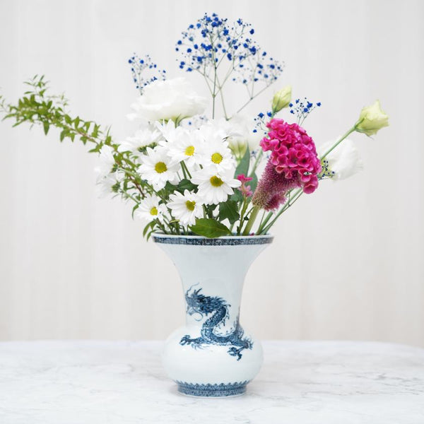 【花瓶】広口 龍 | 三川内焼 | 平戸松山窯