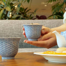 【湯呑み】そり仙茶 (2ヶ) 平戸青海波 | 三川内焼 | 平戸松山窯