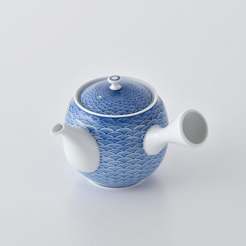 【茶器セット】急須&そり仙茶 (2ヶ) 平戸青海波 | 三川内焼 | 平戸松山窯