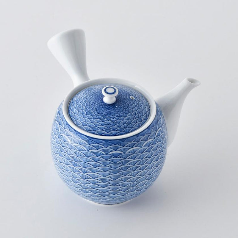 【茶器セット】急須&そり仙茶 (2ヶ) 平戸青海波 | 三川内焼 | 平戸松山窯