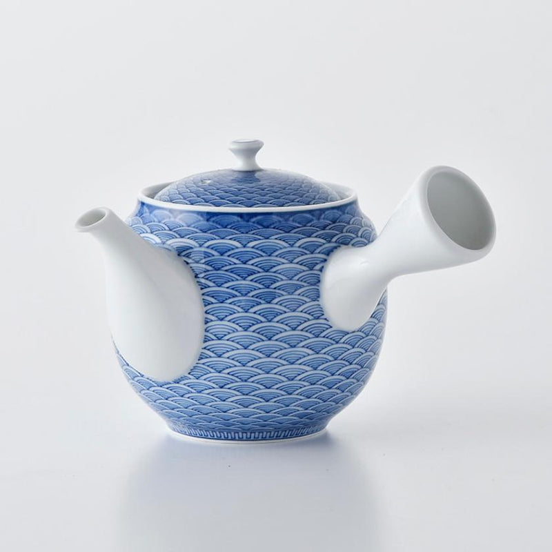 【茶器セット】急須&そり仙茶 (2ヶ) 平戸青海波 | 三川内焼 | 平戸松山窯