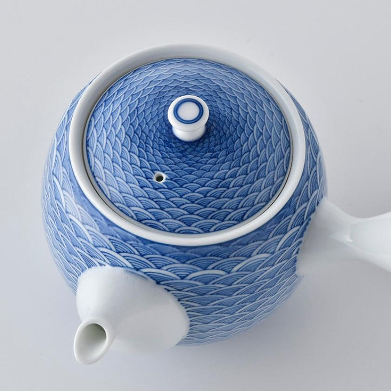 【茶器セット】急須&そり仙茶 (2ヶ) 平戸青海波 | 三川内焼 | 平戸松山窯