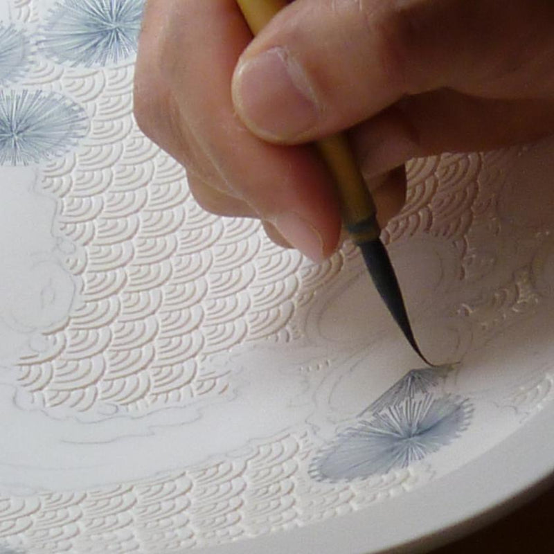 【マグカップ】一方押し 丸紋花絵 | 三川内焼 | 平戸松山窯