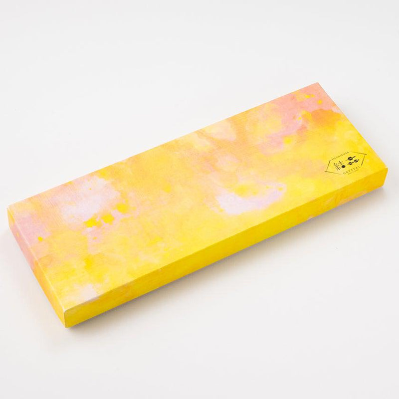 【箸】 彩筆 (紅葉) 箸置付 (22.5cm) | 筆描き