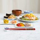 【輪島うるし箸 】橋本幸作漆器店 手描き蒔絵箸 金梨地 富士松原 朱 (1膳, 名入れ可)