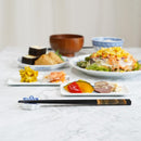 【輪島うるし箸 】橋本幸作漆器店 手描き蒔絵箸 金梨地 富士松原 黒 (1膳, 名入れ可)