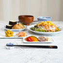 【輪島うるし箸 】橋本幸作漆器店 手描き蒔絵箸 富士桜 黒 (1膳, 名入れ可)