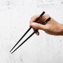 【輪島うるし箸 】橋本幸作漆器店 手描き蒔絵箸 花便り 黒 (1膳, 名入れ可)