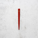 【輪島うるし箸 】橋本幸作漆器店 干支 こども箸 とり 朱 (1膳, 名入れ可)