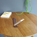 【扇子】女持 (6.5寸) 大短地オレンジうさぎ (扇子袋付) | 名古屋扇子 | 末廣堂