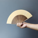 【扇子】女持 (6.5寸) 大短地オレンジうさぎ (扇子袋付) | 名古屋扇子 | 末廣堂