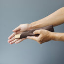 【扇子】女持 (6.5寸) 大短地オレンジうさぎ (扇子袋付) | 名古屋扇子 | 末廣堂