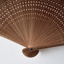 【扇子】女持 (6.5寸) 大短地オレンジうさぎ (扇子袋付) | 名古屋扇子 | 末廣堂