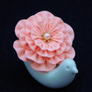 【アクセサリー】桜 (バレッタ、三角ブローチ、四角ブローチ、丸ブローチ 4点セット ) | つまみ細工