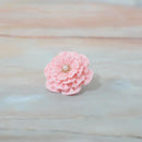 【アクセサリー】桜 (バレッタ、三角ブローチ、四角ブローチ、丸ブローチ 4点セット ) | つまみ細工