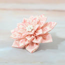 【アクセサリー】ウィローウッド柄 (ブローチ、ヘアクリップ、リング、ピアス 4点セット ) | つまみ細工