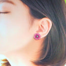 【ピアス】クロースフラワー 聴 (ゆるし) | つまみ細工