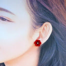 【ピアス】クロースフラワー 掻練 (かいねり) | つまみ細工