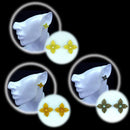 【ピアス】クロースフラワーピアス 3点セット （アースカラー 3色） | つまみ細工 | eつまみ