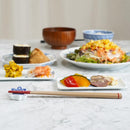 【漆 十八膳塗】十八膳 箸 こま 朱 (1膳)