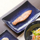 【皿】角プレート (M) 藍-indigo- | 大谷焼 | 大西陶器