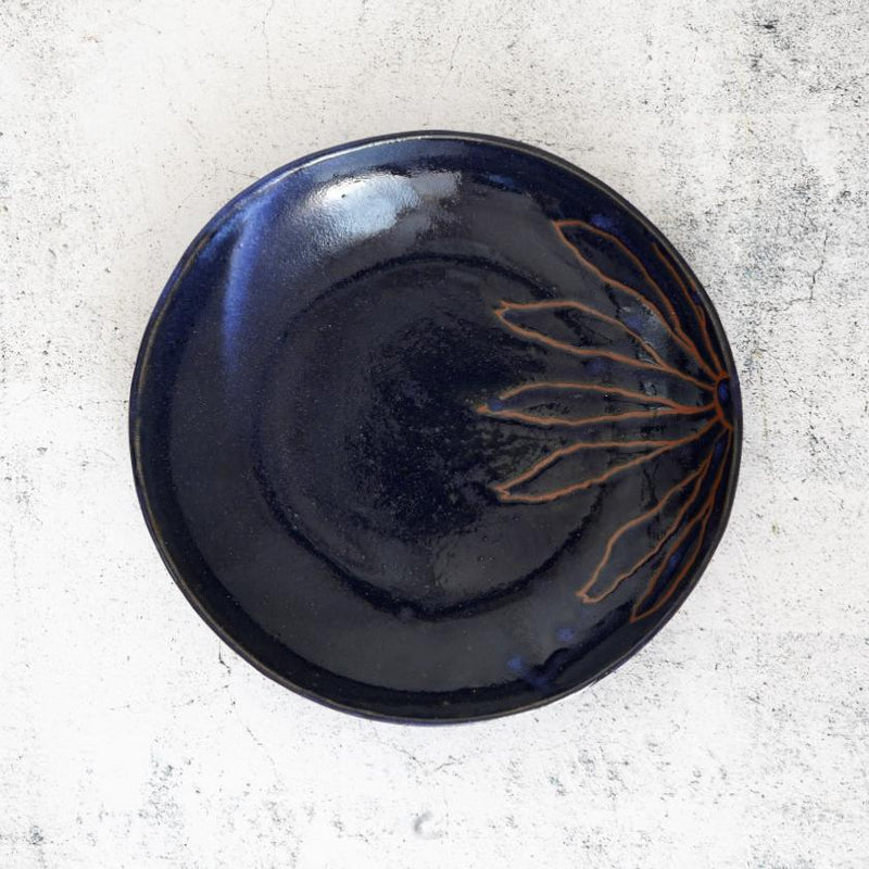 【皿】カレー皿 藍-indigo- | 大谷焼 | 大西陶器