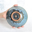 【大谷焼】梅里窯 昭和茶碗 瑠璃唐津