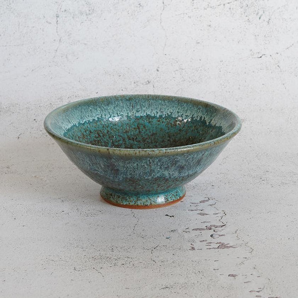 【大谷焼】梅里窯 昭和茶碗 碧緑唐津