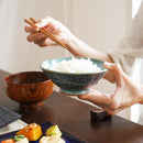 【大谷焼】梅里窯 昭和茶碗 (瑠璃唐津, 碧緑唐津)