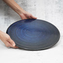 【大谷焼】森陶器 プレート皿 藍 (宇宙)