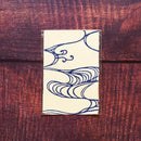 【はがき】水 紺 無地 (1枚)｜唐紙