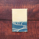【はがき】水 雲母 藍地 (1枚)｜唐紙