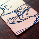 【はがき】水 紺 桃地 (1枚)｜唐紙