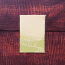 【はがき】水 雲母 抹茶地 (1枚)｜唐紙